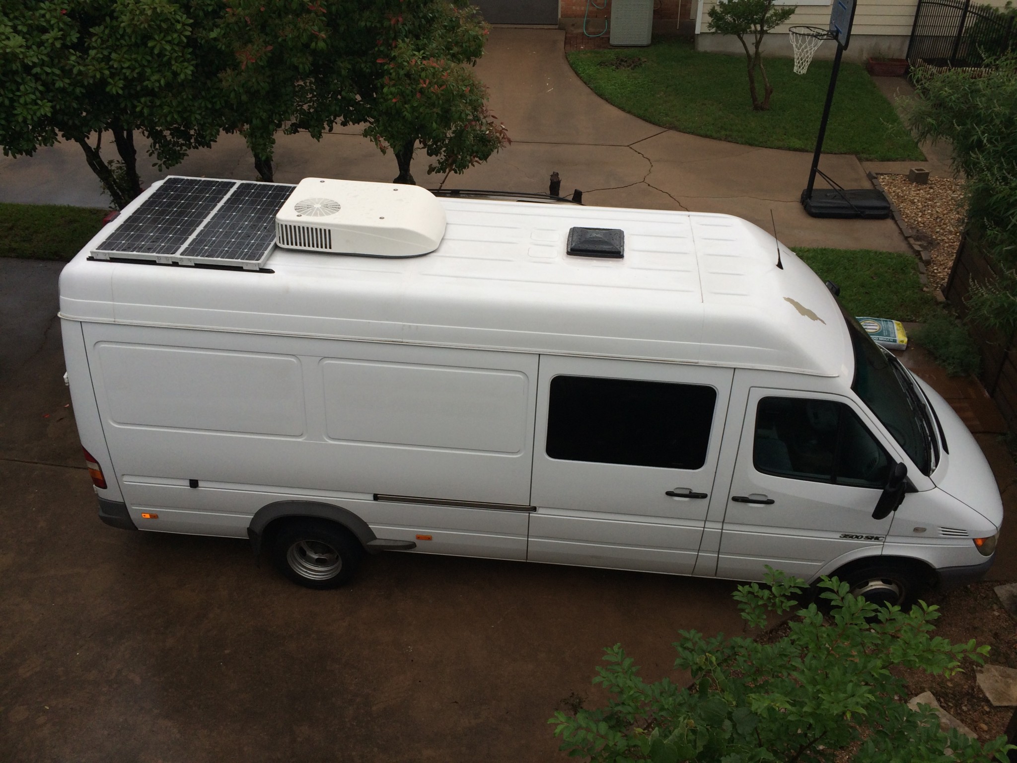 Adding a rear rooftop AC to a Sprinter Van Sprinter Camper