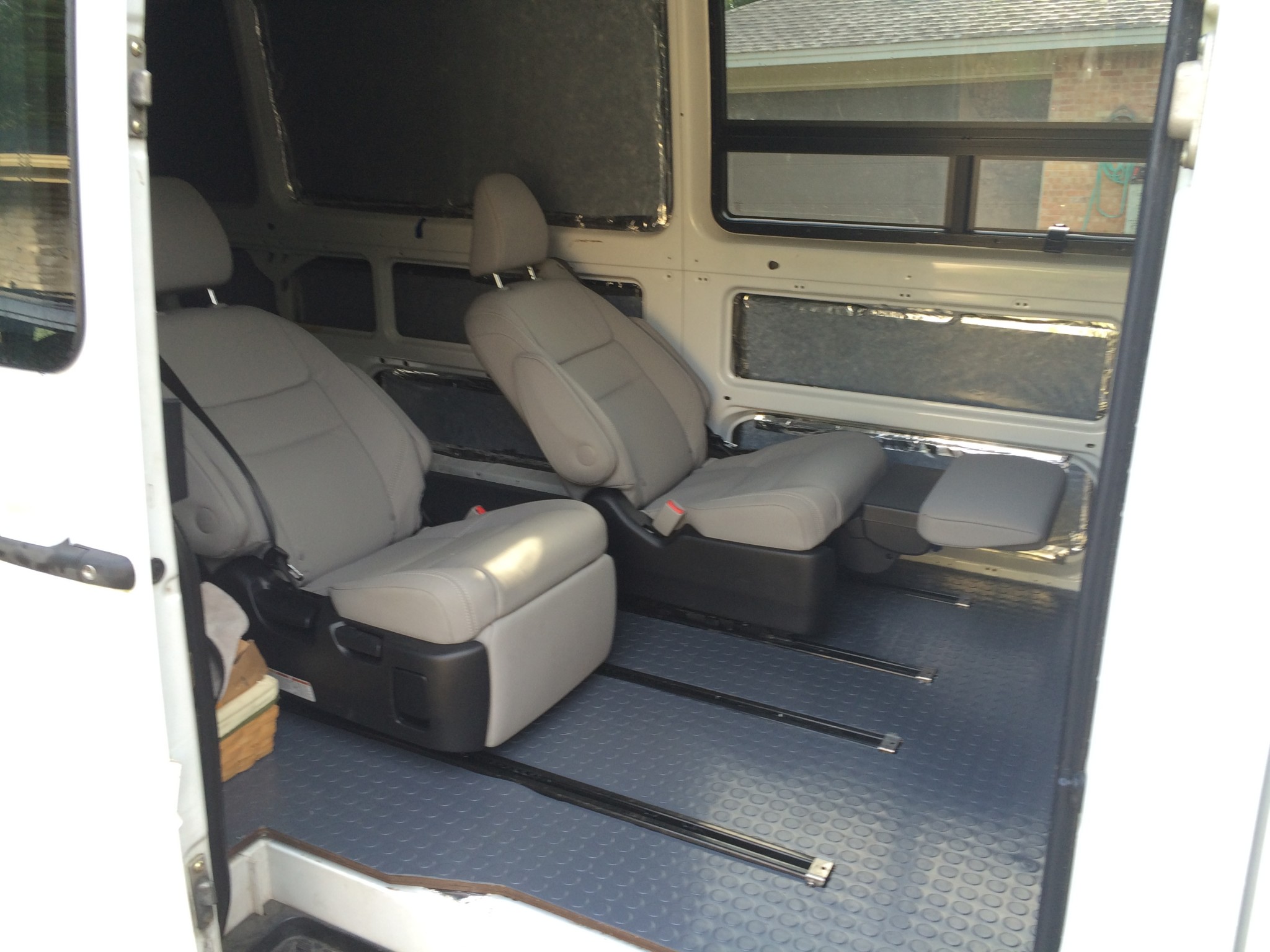 Reclining passenger seats in a Sprinter - Sprinter Camper