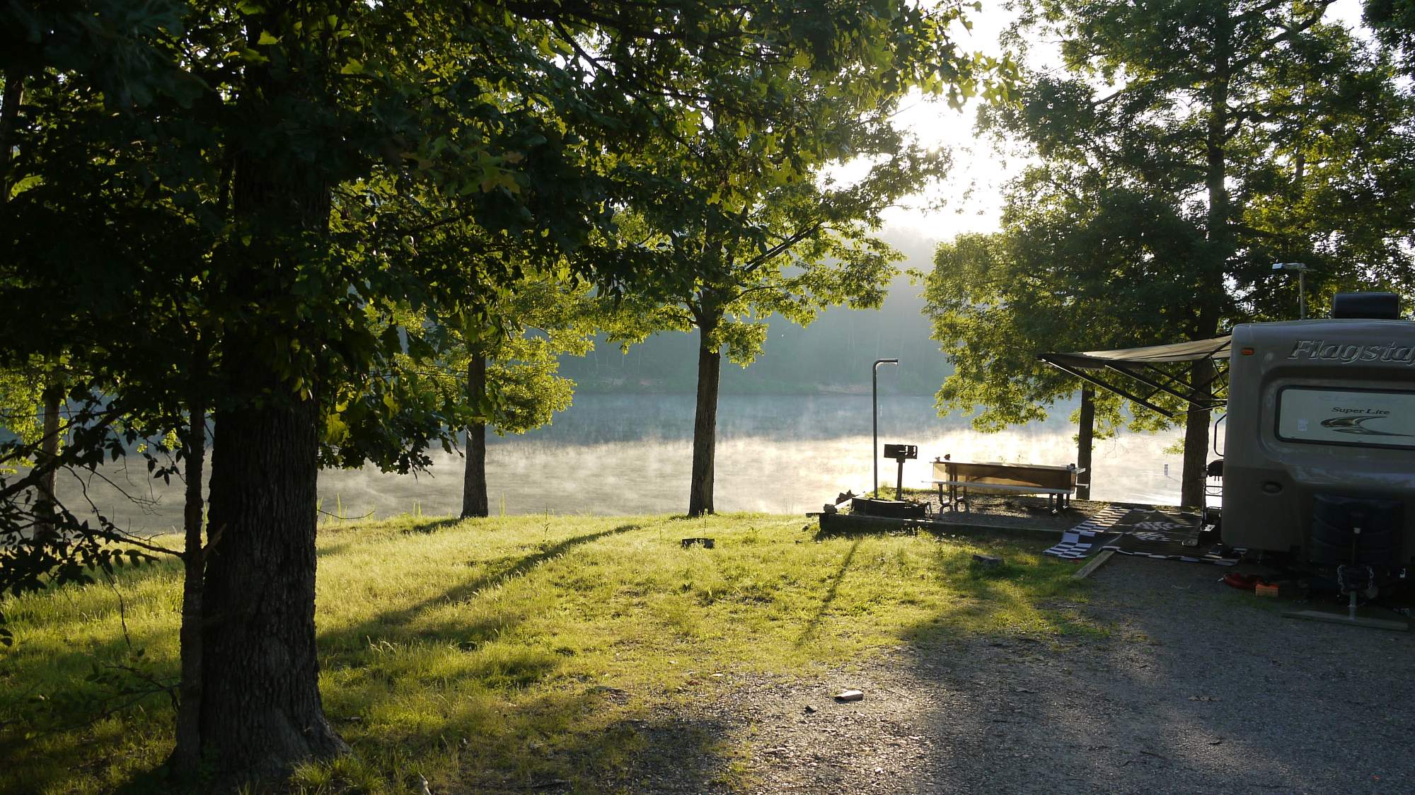 Crystal Springs Camping, Lake Quachita, AR Sprinter Camper.